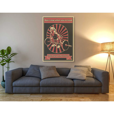 Image of 'Gym Motivation' Canvas Wall Art,40 x 60
