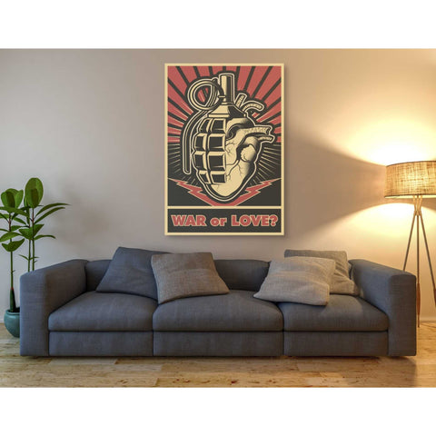 Image of 'War or Love' Canvas Wall Art,40 x 60