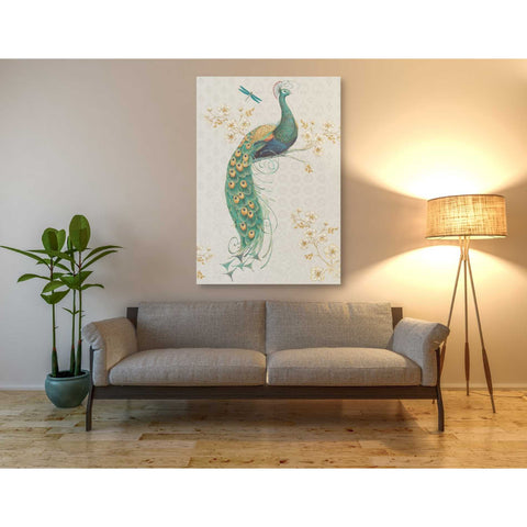 Image of 'Ornate Peacock XA' by Daphne Brissonet, Canvas Wall Art,40 x 60