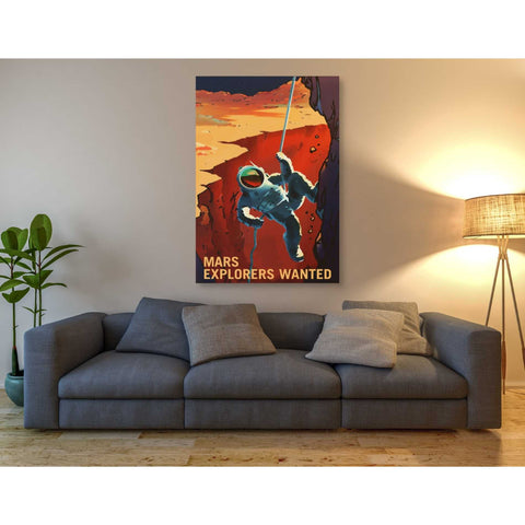 Image of 'Mars Explorer Series: Explorers Wanted' Canvas Wall Art,40 x 60
