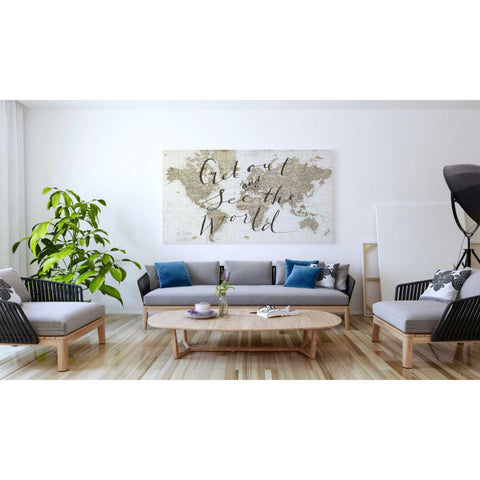 Image of 'Get Out and See the World' by Sara Zieve Miller, Canvas Wall Art,60 x 40