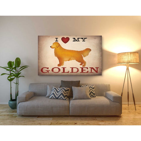 Image of 'Golden Dog at Show Love III' by Ryan Fowler, Canvas Wall Art,40 x 60