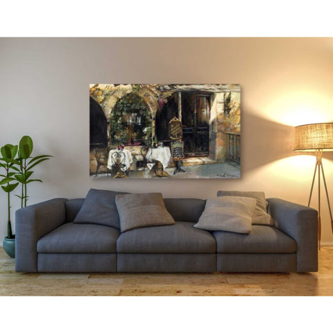 Image of 'Meeting at the Cafe' by Marilyn Hageman, Canvas Wall Art,60 x 40