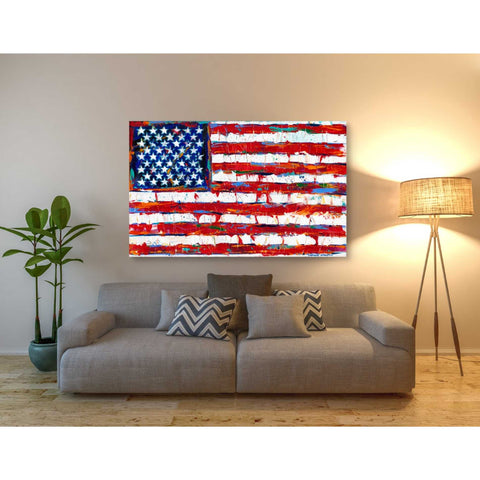 Image of 'Dramatic Stars & Stripes' by Carolee Vitaletti Giclee Canvas Wall Art