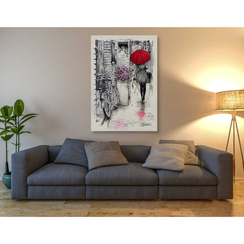 Image of 'Amsterdam Walk' by Loui Jover, Canvas Wall Art,40 x 60