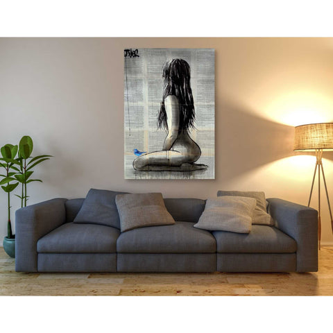 Image of 'Bluebird Whisper' by Loui Jover, Canvas Wall Art,40 x 60