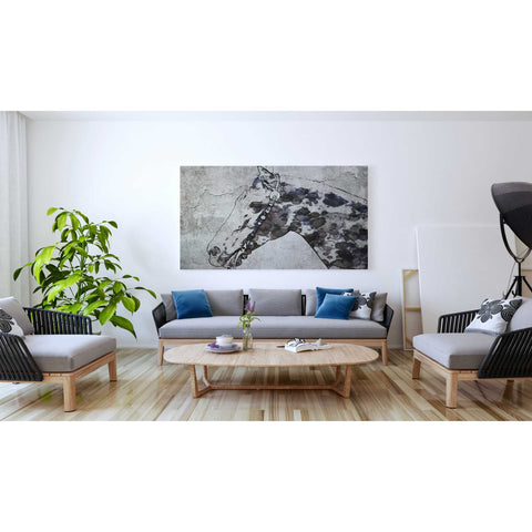 Image of 'Black Ghost Horse 2' by Irena Orlov, Canvas Wall Art,60 x 40