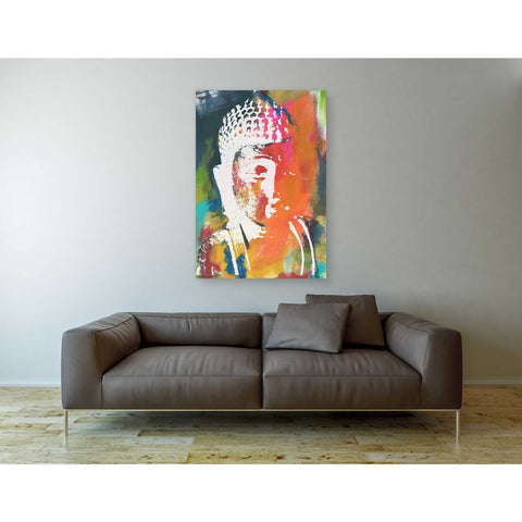 Image of 'Painted Buddha V' by Linda Woods, Canvas Wall Art,40 x 60