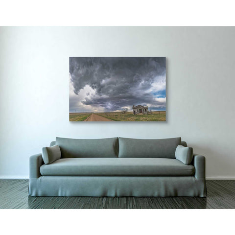 Image of 'Pawnee School Storm' by Darren White, Canvas Wall Art,40 x 60