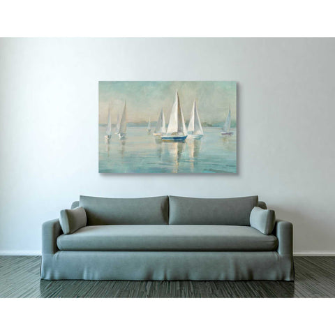 Image of 'Sailboats At Sunrise' by Danhui Nai, Canvas Wall Art,40 x 60