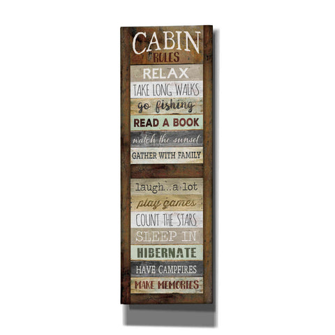 Image of 'Cabin Rules' by Marla Rae, Canvas Wall Art