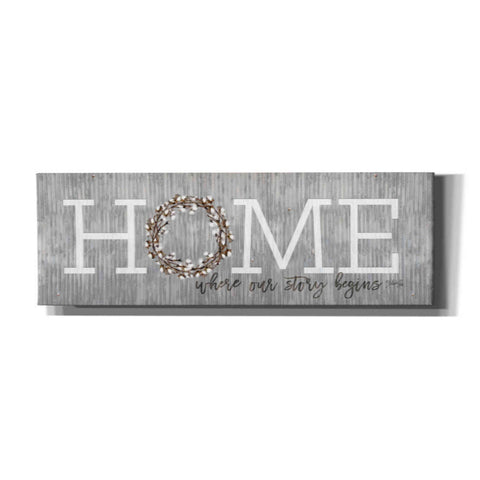 Image of 'Home - Where Our Story Begins' by Marla Rae, Canvas Wall Art