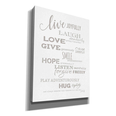 Image of 'Live Joyfully' by Marla Rae, Canvas Wall Art