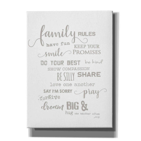 Image of 'Family Rules' by Marla Rae, Canvas Wall Art
