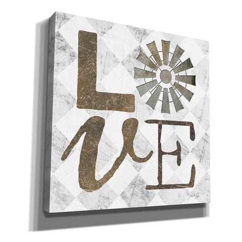Image of 'Love with Windmill III' by Marla Rae, Canvas Wall Art