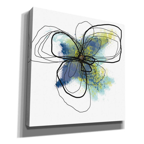 Image of 'Azure Petals II' by Jan Weiss, Canvas Wall Art