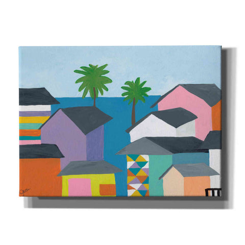 Image of 'Beachfront Property 2' by Jan Weiss, Canvas Wall Art