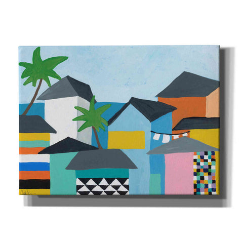 Image of 'Beachfront Property 3' by Jan Weiss, Canvas Wall Art