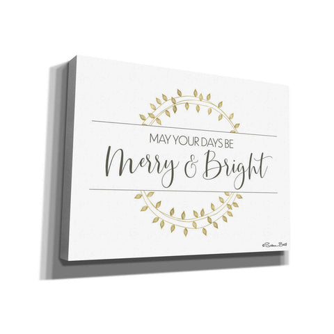 Image of 'Merry & Bright Wreath' by Susan Ball, Canvas Wall Art