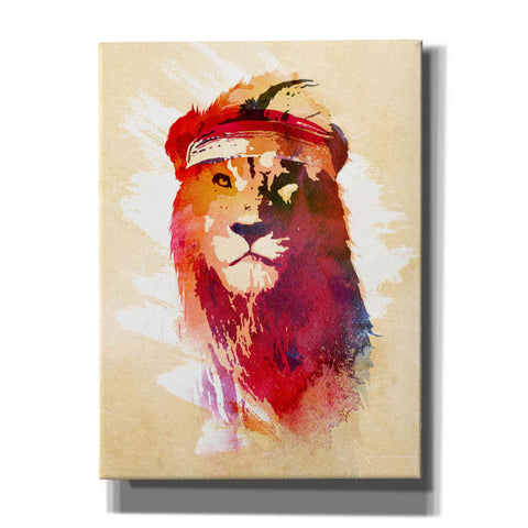Image of 'Gym Lion' by Robert Farkas, Canvas Wall Art