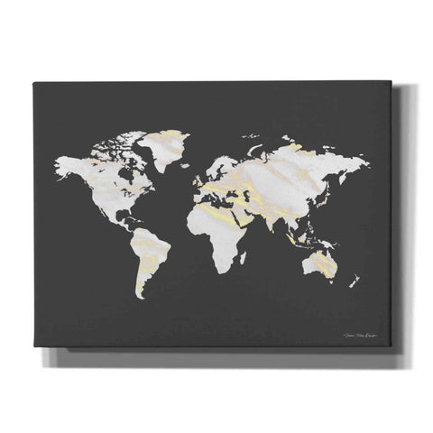 Image of 'Marble Gold World Map' by Seven Trees Design, Canvas Wall Art
