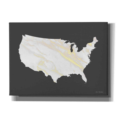 Image of 'Marble Gold USA Map' by Seven Trees Design, Canvas Wall Art