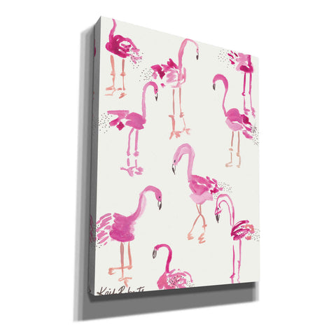 Image of 'Pink and Polka-Dots' by Kait Roberts, Canvas Wall Art
