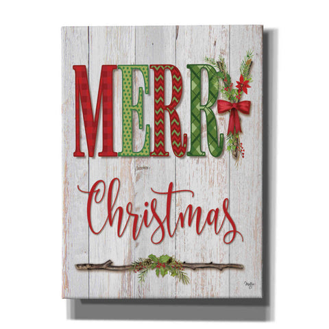 Image of 'Merry Christmas' by Mollie B, Canvas Wall Art