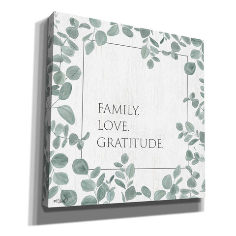 Image of 'Family Love Gratitude Eucalyptus' by Kate Sherrill, Canvas, Wall Art