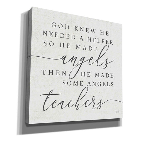 Image of 'God Made Angel Teachers' by Lux + Me Designs, Canvas, Wall Art