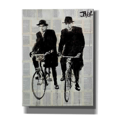 Image of 'Two Men On Bikes' by Loui Jover, Canvas, Wall Art