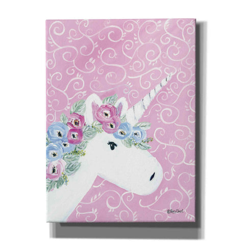 Image of 'Floral Unicorn II' by Roey Ebert, Canvas, Wall Art