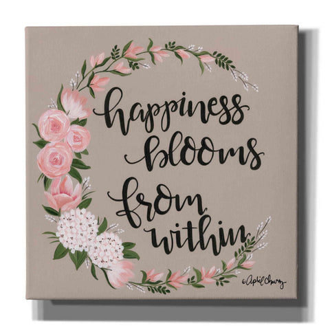Image of 'Happiness Blooms from Within' by April Chavez, Canvas, Wall Art