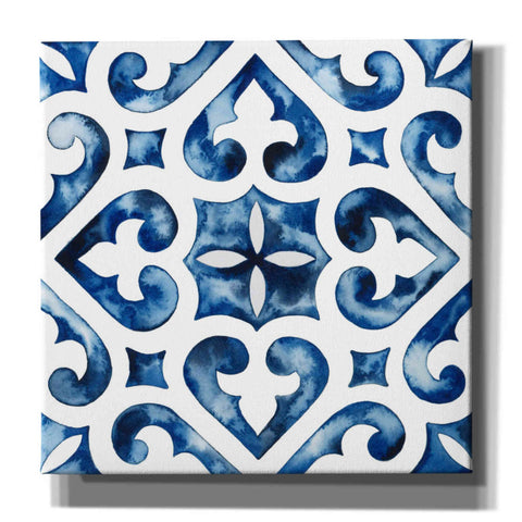 Image of 'Cobalt Tile VI' by Grace Popp, Canvas Wall Art