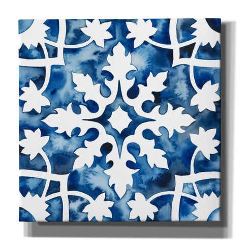 Image of 'Cobalt Tile V' by Grace Popp, Canvas Wall Art