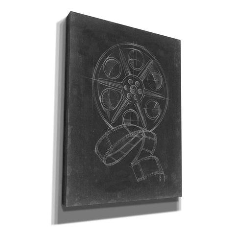 Image of 'Film and Reel Blueprint I' by Ethan Harper, Canvas Wall Art