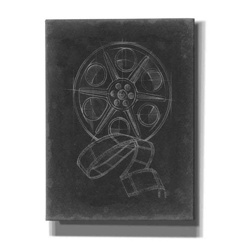 Image of 'Film and Reel Blueprint I' by Ethan Harper, Canvas Wall Art