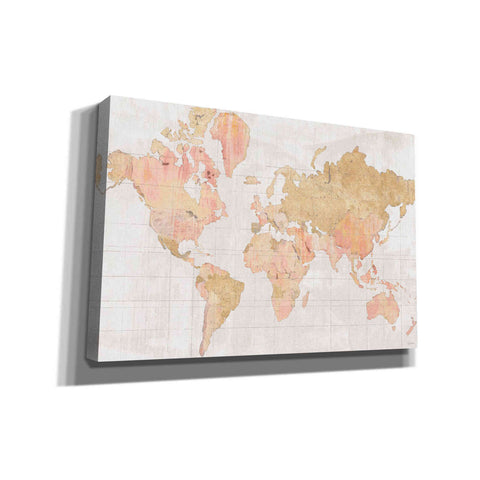 Image of 'Across the World Champagne' by Sue Schlabach, Canvas Wall Art