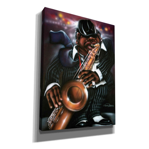 Image of 'Jazzman Moe' by Leonard Jones, Canvas Wall Art