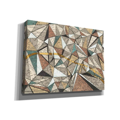 Image of 'Modern Map of Paris' by Nikki Galapon, Canvas Wall Art