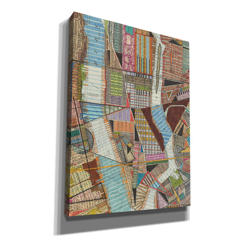 Image of 'Modern Map of New York II' by Nikki Galapon, Canvas Wall Art