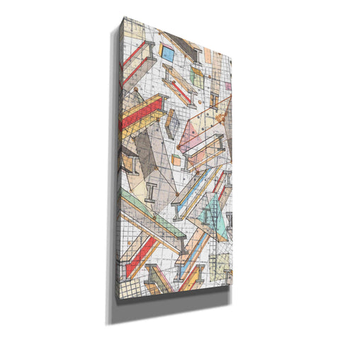 Image of 'Funky Grid I' by Nikki Galapon, Canvas Wall Art