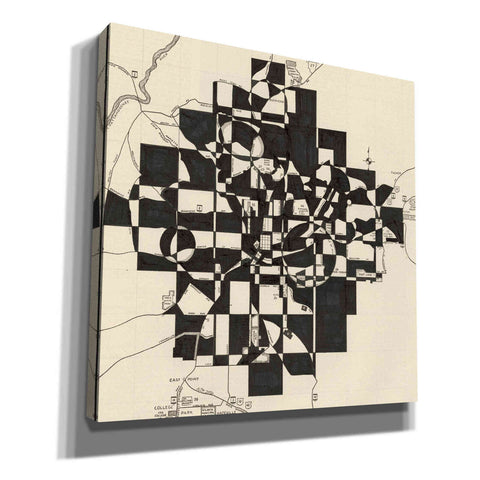 Image of 'Modern Map of Atlanta' by Nikki Galapon, Canvas Wall Art