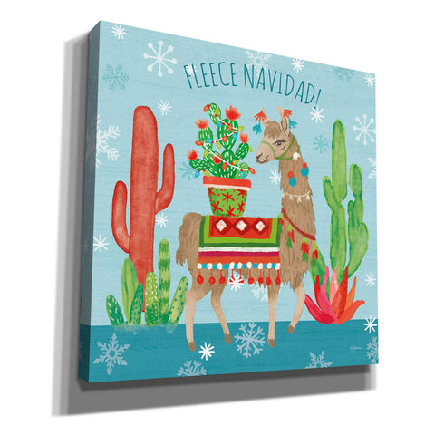 Image of 'Lovely Llamas Christmas III' by Mary Urban, Canvas Wall Art