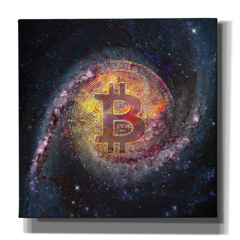 Image of 'Bitcoin Galaxy', Canvas Wall Art
