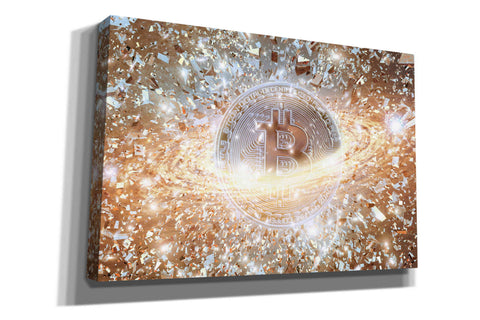 Image of 'Bitcoin Ice,' Canvas Wall Art