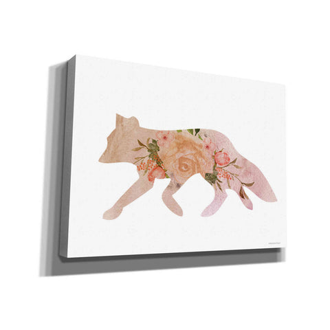 Image of 'Meadow Flora Fox' by Bluebird Barn, Canvas Wall Art