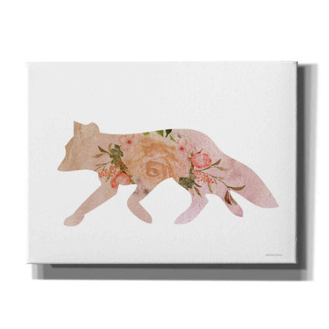 Image of 'Meadow Flora Fox' by Bluebird Barn, Canvas Wall Art