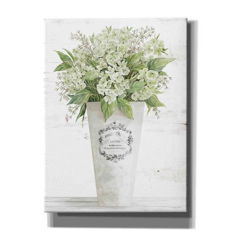 Image of 'Les Fleurs Hortensia' by Cindy Jacobs, Canvas Wall Art