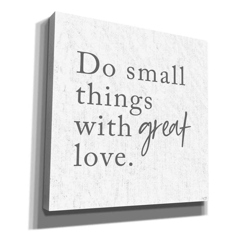Image of 'Do Small Things with Great Love' by Lux + Me, Canvas Wall Art
